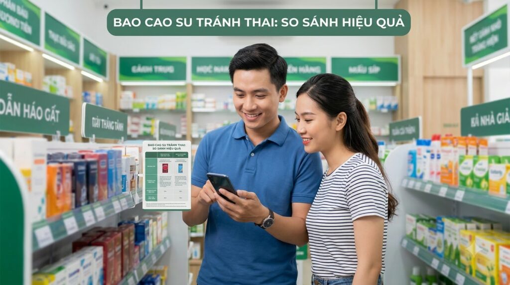 bao cao su tránh thai - các bước thực hiện chi tiết