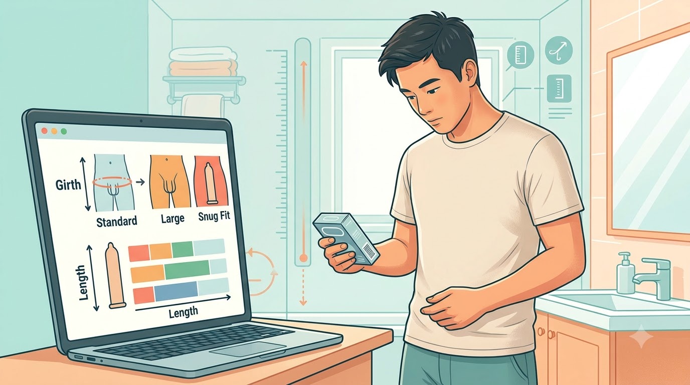 cách chọn size bao cao su - các bước thực hiện chi tiết